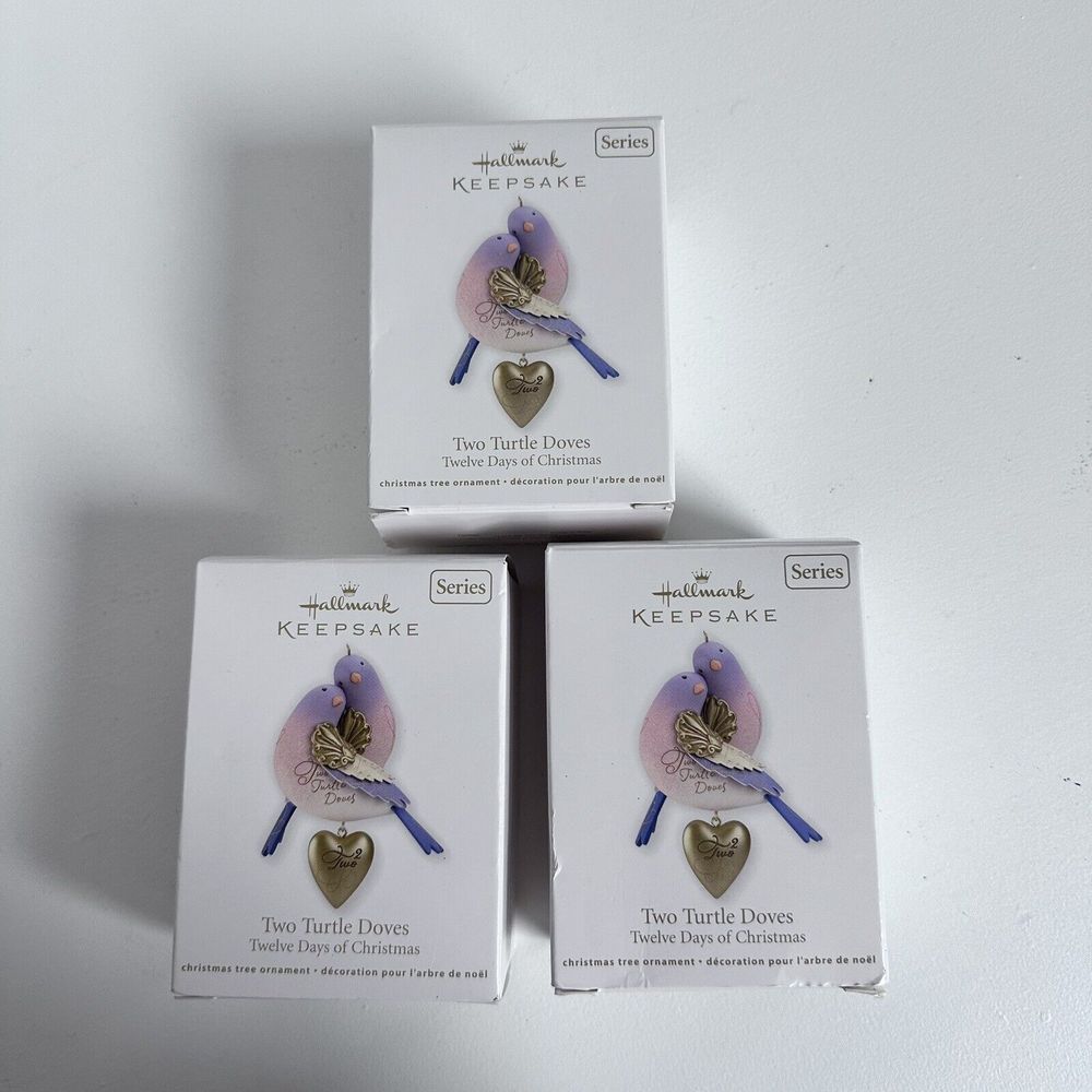 Hallmark Twelve Days of Christmas Two Turtle Doves 2nd in Series 2012 Ornament